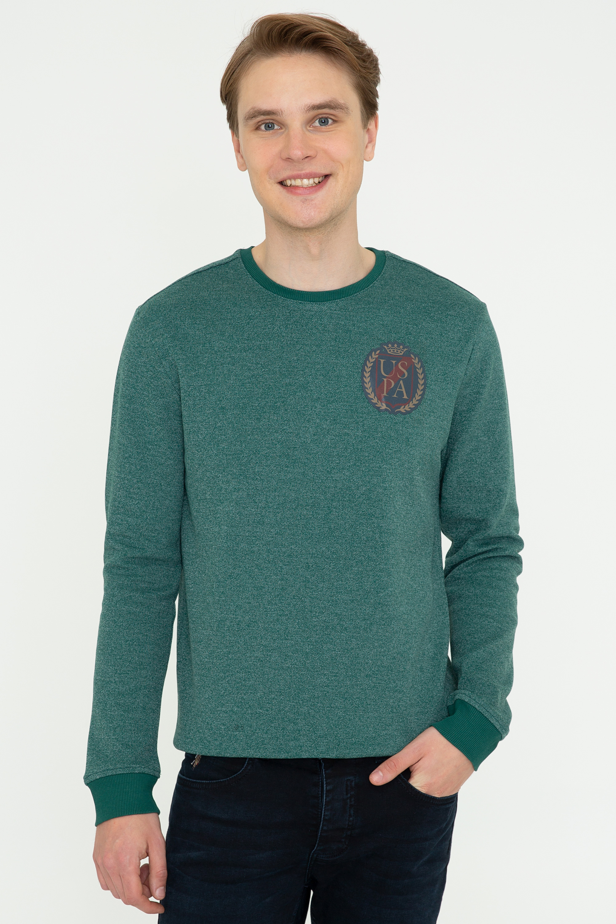 

Свитшот мужской U.S. POLO Assn. G081GL0820RULOPE зеленый XS, G081GL0820RULOPE