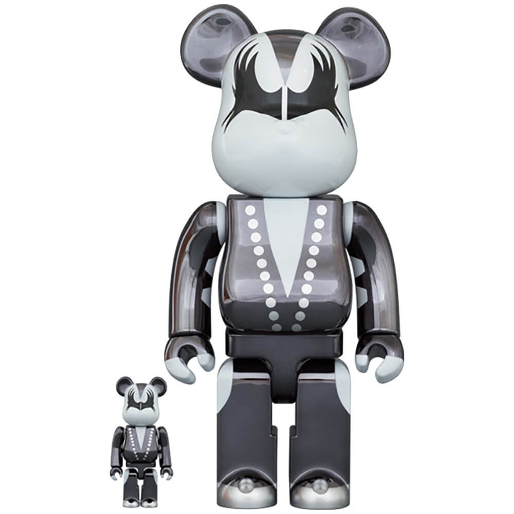 

Фигурки Medicom Toy Kiss The Demon Chrome 400% and 100% винил 2 шт, Серый