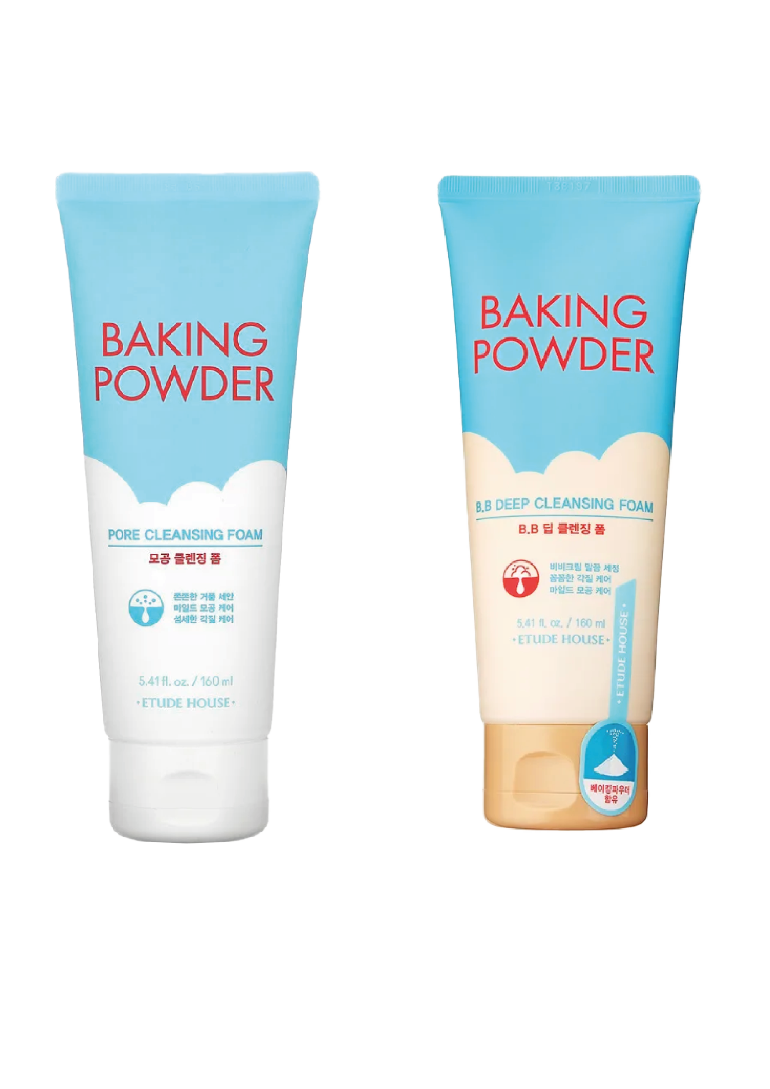 Пенка для умывания Etude Baking Powder Pore Cleansing Foam 160 и 160 etude baking powder pore cleansing foam очищающая пенка для умывания 160