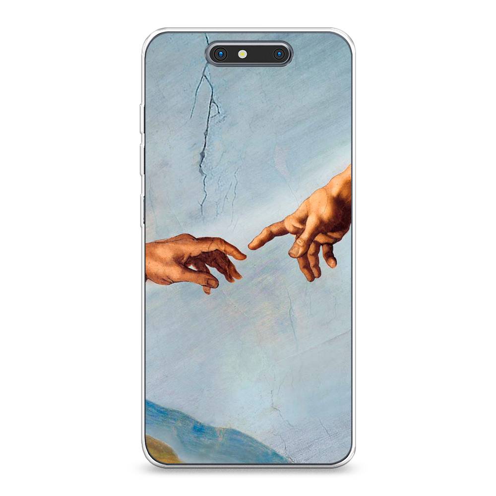 

Чехол Awog на ZTE Blade V8 / ЗТЕ Блэйд V8 "Сотворение Адама", Разноцветный, 131250-9