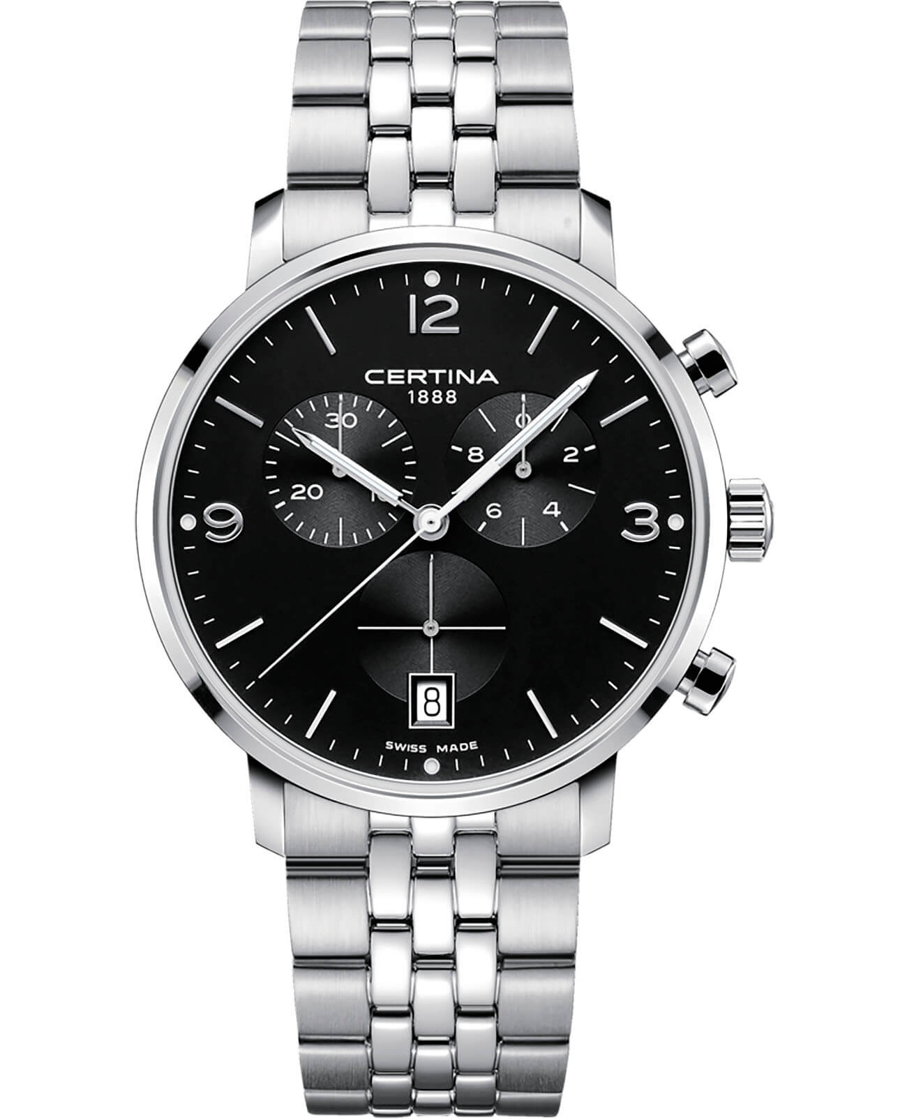 

Наручные часы мужские CERTINA DS CAIMANO CHRONOGRAPH серебристые, DS CAIMANO CHRONOGRAPH