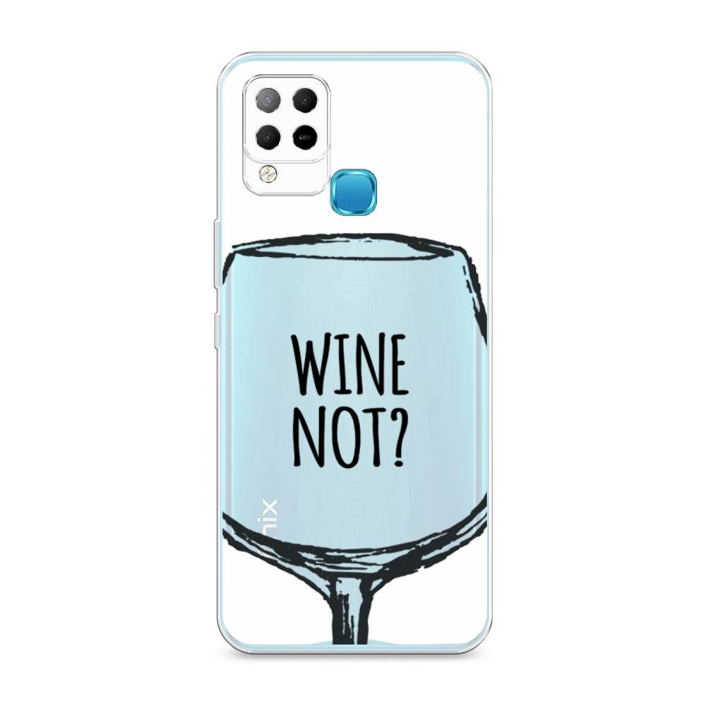 

Чехол на Infinix HOT 10S "Wine not white", Белый, 3100250-6