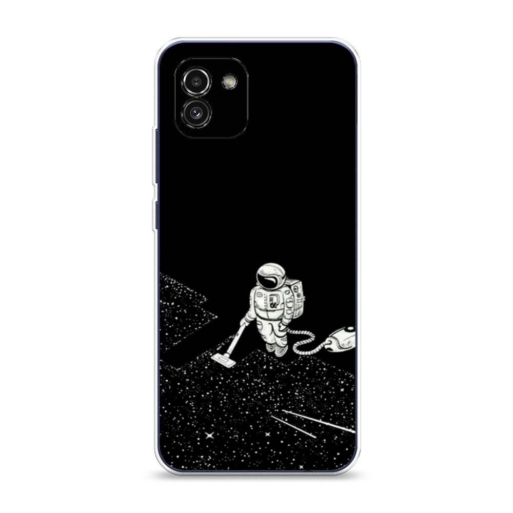 фото Чехол awog "космонавт с пылесосом" для samsung galaxy a03