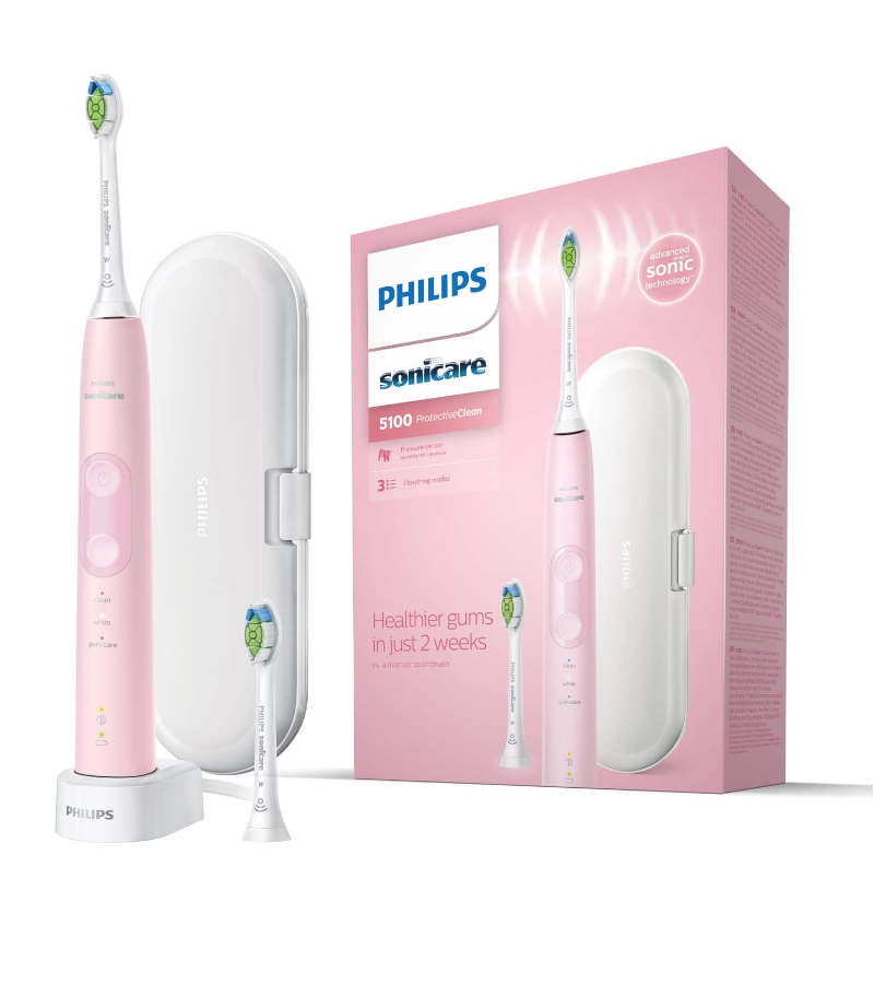 Электрическая зубная щетка Philips HX6856/29 розовый электрическая зубная щетка philips sonicare protectiveclean hx6830 35 2шт розовый