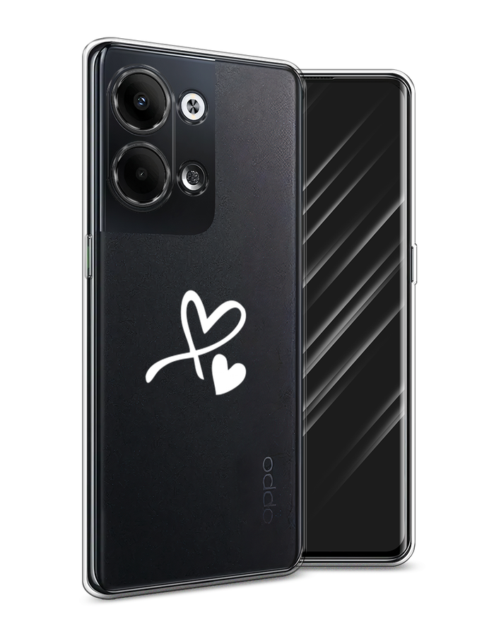 

Чехол Awog на Oppo Reno 9 "Сердечко минимализм", Белый, 2512750-6