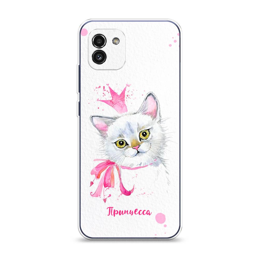 

Чехол Awog на Samsung Galaxy A03 / Самсунг A03 "Моя принцесса", Белый;розовый;серый, 2104950-6