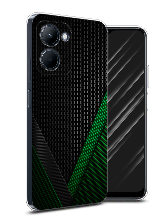 

Чехол Awog на Realme C33 "Зеленый карбон", Черный;зеленый, 2511350-3