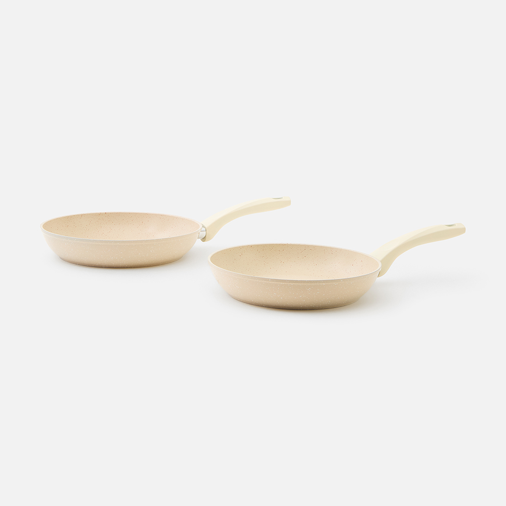 

Набор сковород Jiangsu Lehui Kitchenware с мраморным покрытием без крышки, 24/26 см, 2 шт., Бежевый, Jiangsu Lehui Kitchenware-2