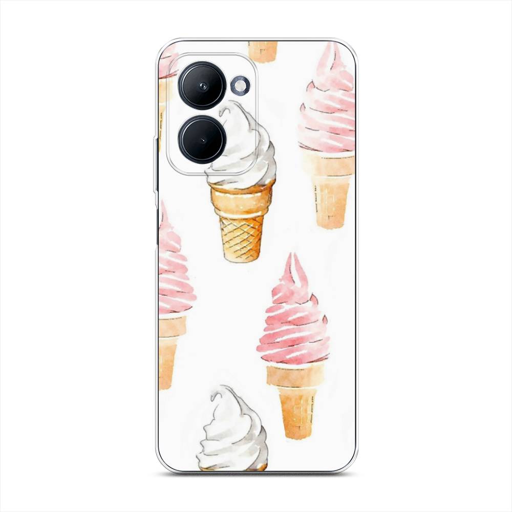 

Чехол Awog на Realme C33 "Нарисованное мороженое", Белый;розовый, 2511350-10
