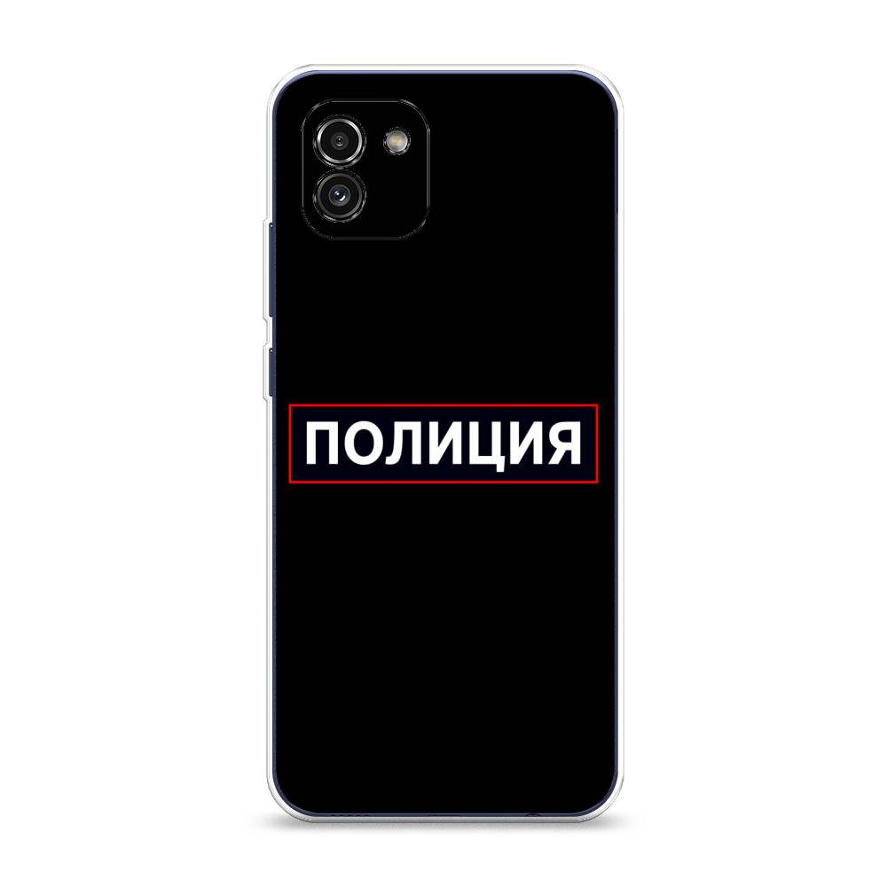 

Чехол Awog на Samsung Galaxy A03 / Самсунг A03 "Police logo", Черный;белый;красный, 2104950-5