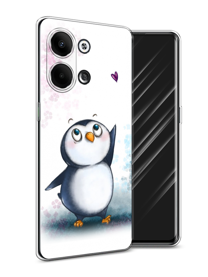 

Чехол Awog на Oppo Reno 9 "Пингвин и сердечко", Белый, 2512750-1