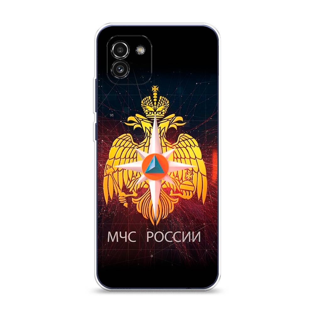 

Чехол Awog на Samsung Galaxy A03 / Самсунг A03 "МЧС России", Черный;желтый;красный, 2104950-5