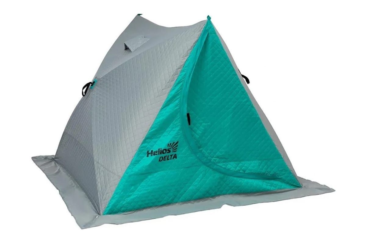 Палатка зимняя двускатная DELTA Комфорт biruza/gray HS-ISDC-BG Helios