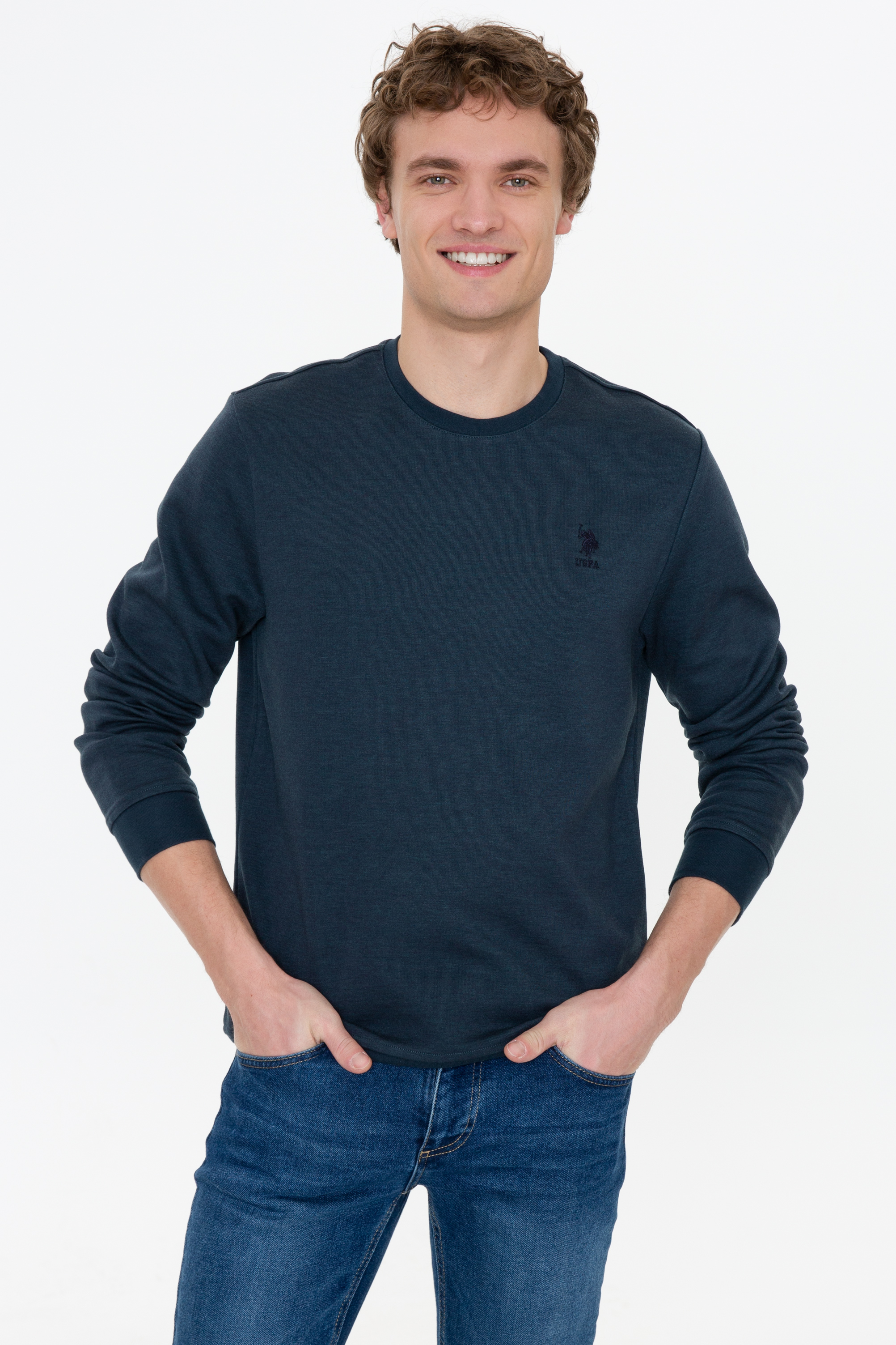 

Свитшот мужской U.S. POLO Assn. G081GL0820RESTO синий XS, G081GL0820RESTO