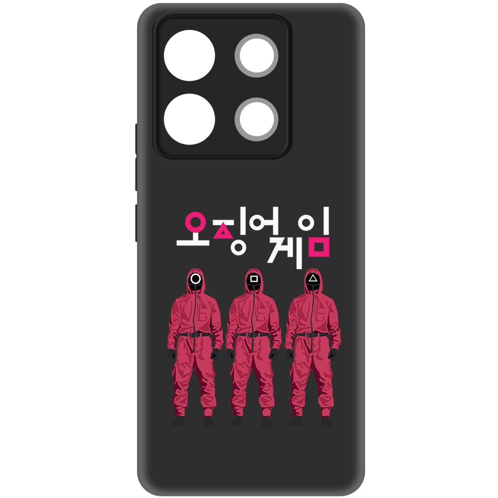 

Чехол-накладка Krutoff Soft Case Игра в кальмара-Персонал для Poco X6 черный