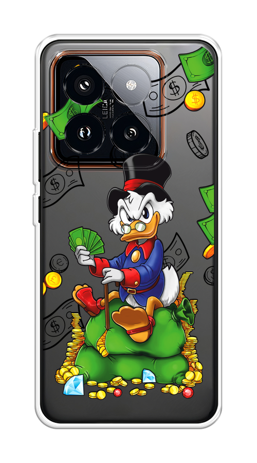 

Чехол на Xiaomi 14 Pro "Scrooge Richness", Черный;синий;зеленый, 320450-1