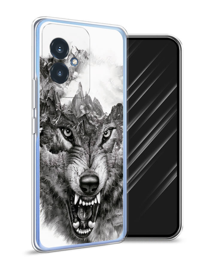 

Чехол Awog на Honor 100 "Волк в горах", Серый;белый;бежевый, 6122750-1