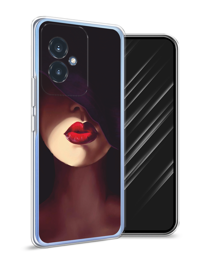 

Чехол Awog на Honor 100 "Красные губы", Черный;бежевый;красный, 6122750-1
