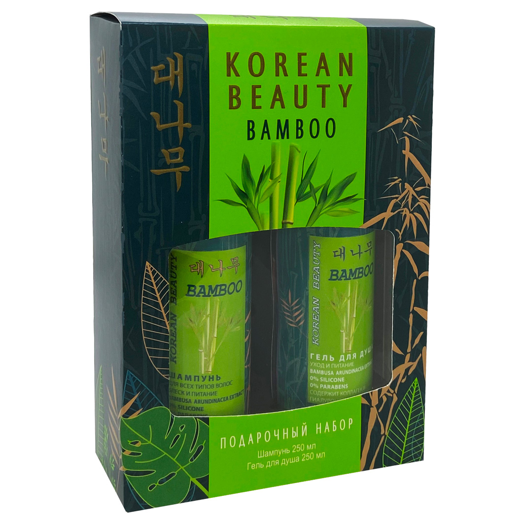 

Набор женский Festiva Korean Beauty Bamboo Шампунь 250мл Гель для душа 250мл