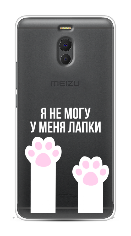 

Чехол на Meizu M6 Note "У меня лапки", Белый;розовый, 72150-6