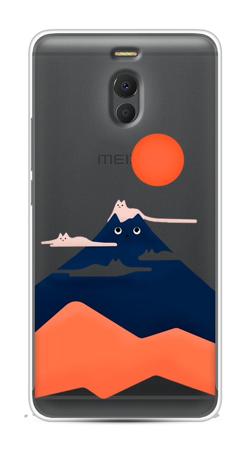 

Чехол на Meizu M6 Note "Кот-гора", Черный;оранжевый, 72150-4
