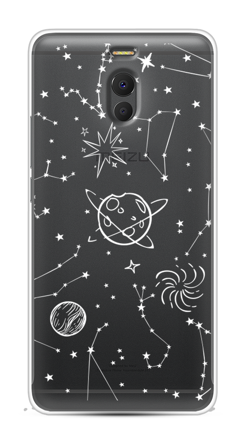 

Чехол на Meizu M6 Note "Планеты в космосе", Белый, 72150-2