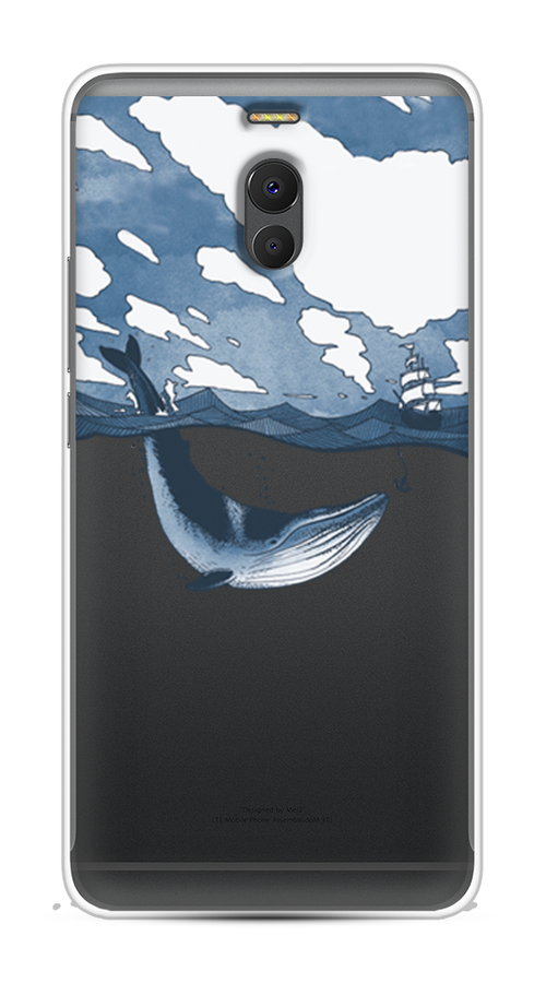 

Чехол на Meizu M6 Note "Большой кит", Синий, 72150-1