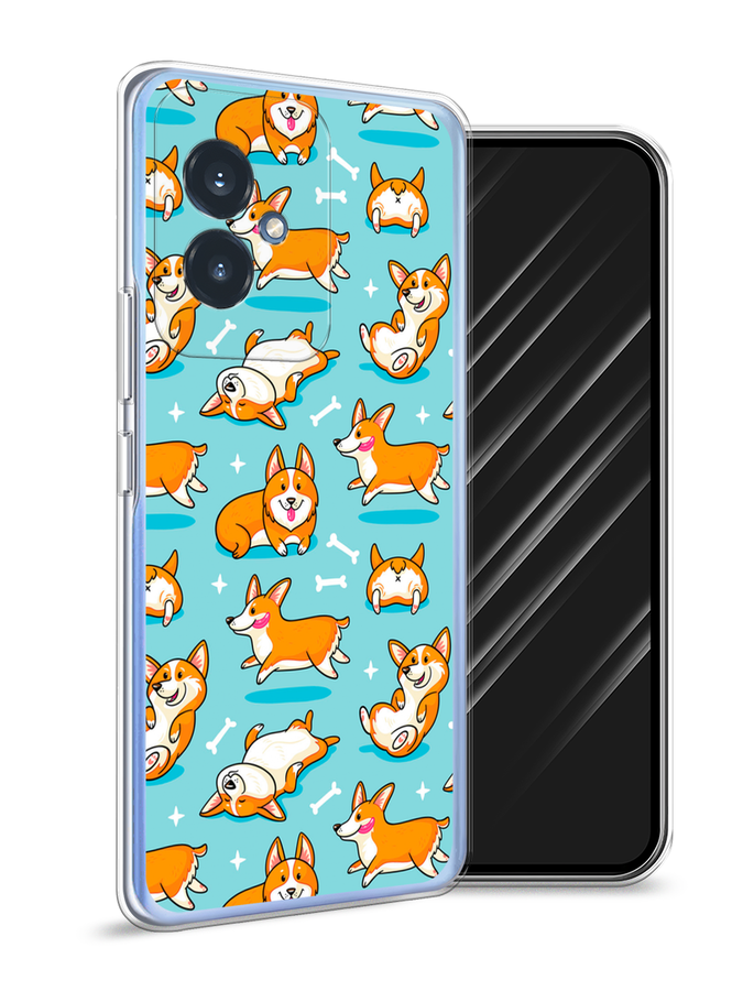 

Чехол Awog на Honor 100 "Веселые корги", Коричневый, 6122750-1