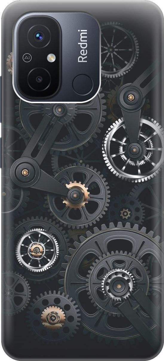 

Силиконовый чехол на Xiaomi Redmi 12C с принтом "Механизм", Белый;серый, 158928