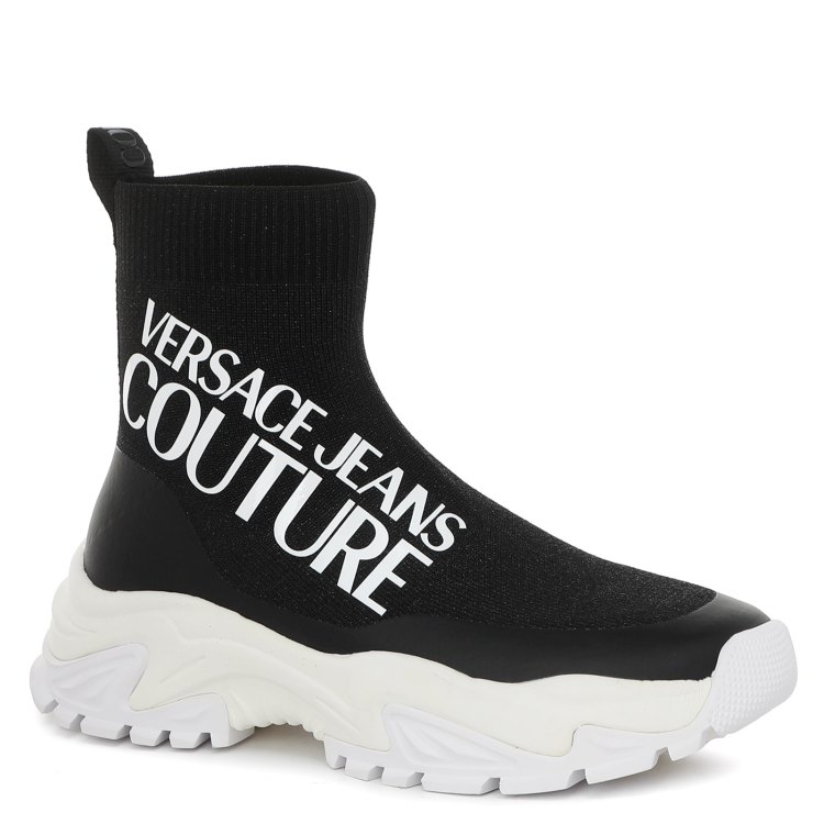 Кроссовки женские Versace Jeans Couture 73VA3SV5 черные 39 EU