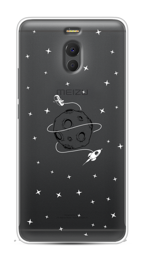 

Чехол на Meizu M6 Note "Полет вокруг луны", Белый;серый;черный, 72150-2