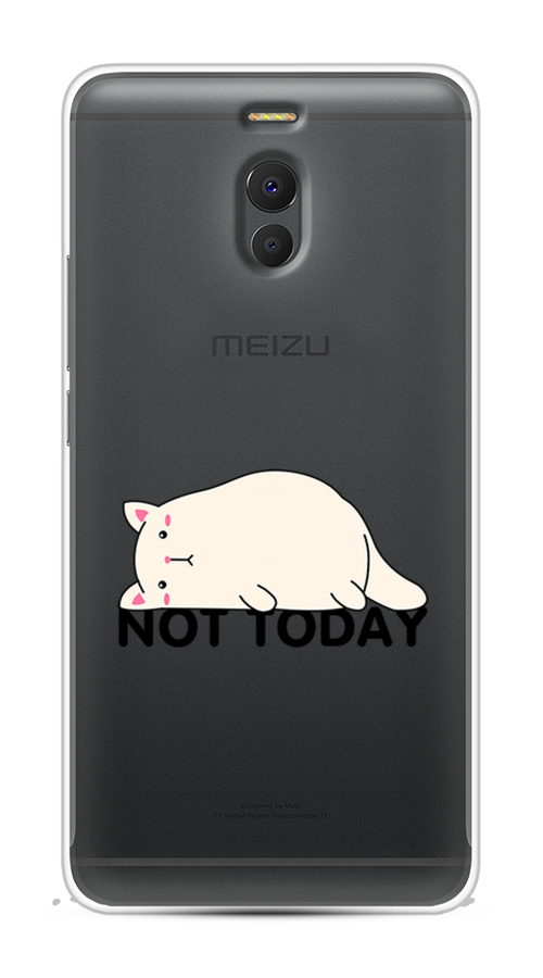 

Чехол на Meizu M6 Note "Cat not today", Белый;розовый;черный, 72150-1