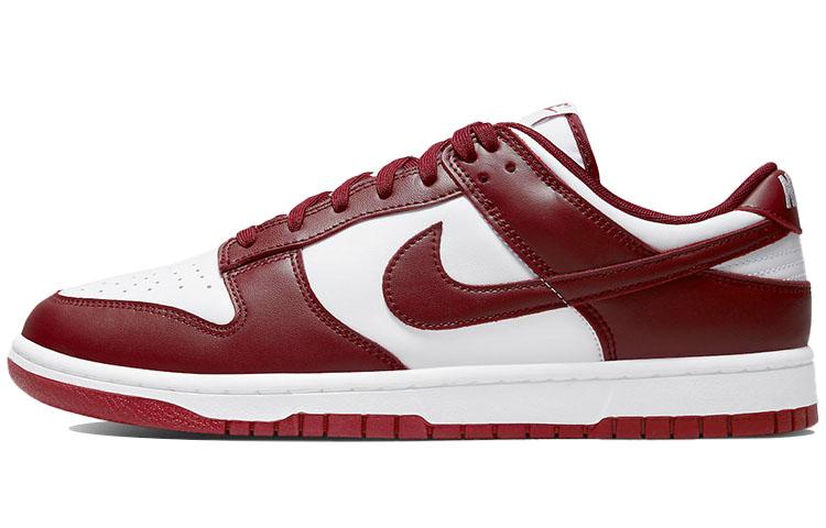 

Кеды унисекс Nike Dunk Low Retro Team Red бордовые 45.5 EU, Бордовый, Dunk Low Retro Team Red