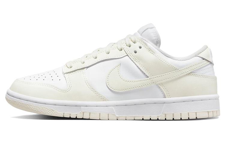 

Кеды унисекс Nike Dunk Low white sail белые 38 EU, Белый, Dunk Low white sail