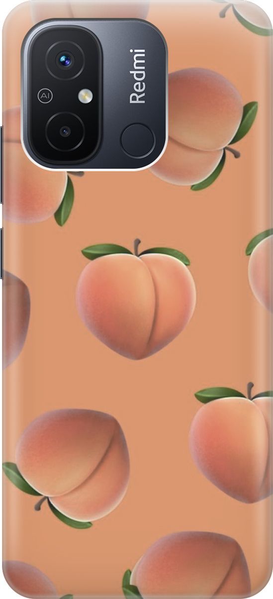 

Силиконовый чехол на Xiaomi Redmi 12C с принтом "Падающие персики", Красный;оранжевый, 158931