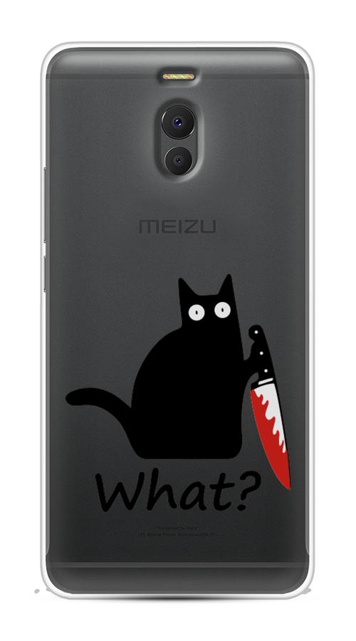 

Чехол на Meizu M6 Note "Котик с ножом", Черный;красный, 72150-6