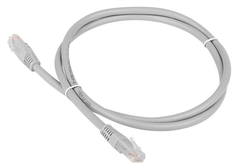 

Патч-корд Lanmaster RJ45-RJ45 5м TWT-45-45-5.0/6-GY, Серый