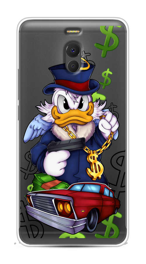 

Чехол на Meizu M6 Note "Scrooge McDuck with a Gold Chain", Красный;синий;белый, 72150-6