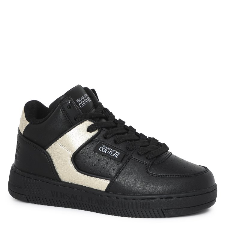 

Кеды женские Versace Jeans Couture 73VA3SJ1 черные 38 EU, Черный, 73VA3SJ1