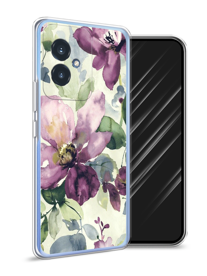 

Чехол Awog на Honor 100 "Сиреневые цветы-акварель", Фиолетовый, 6122750-1
