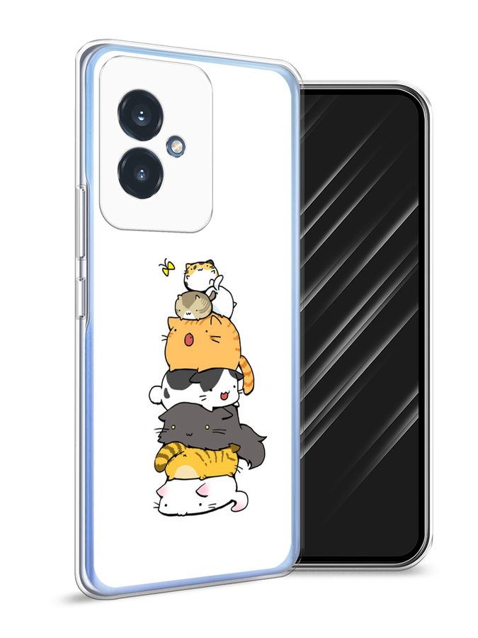 

Чехол Awog на Honor 100 "Бутерброд из котиков", Коричневый;белый;серый, 6122750-1
