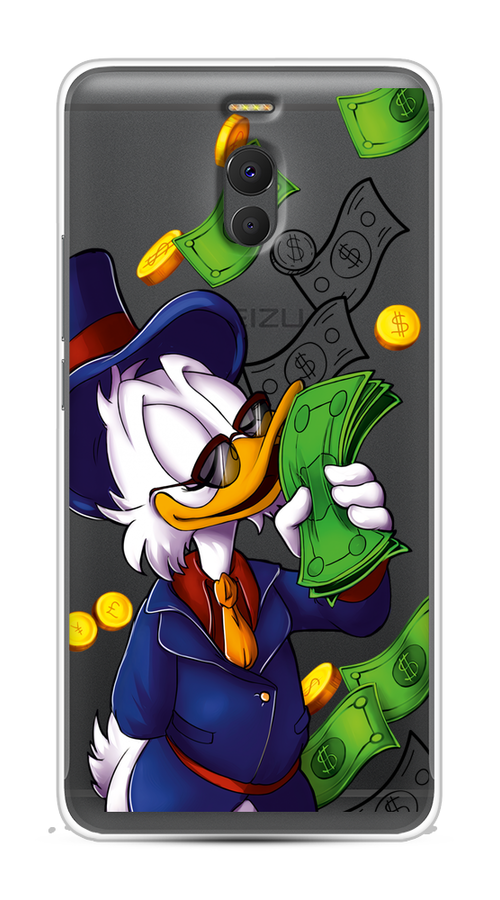 

Чехол на Meizu M6 Note "Scrooge McDuck with Money", Синий;зеленый;белый, 72150-6