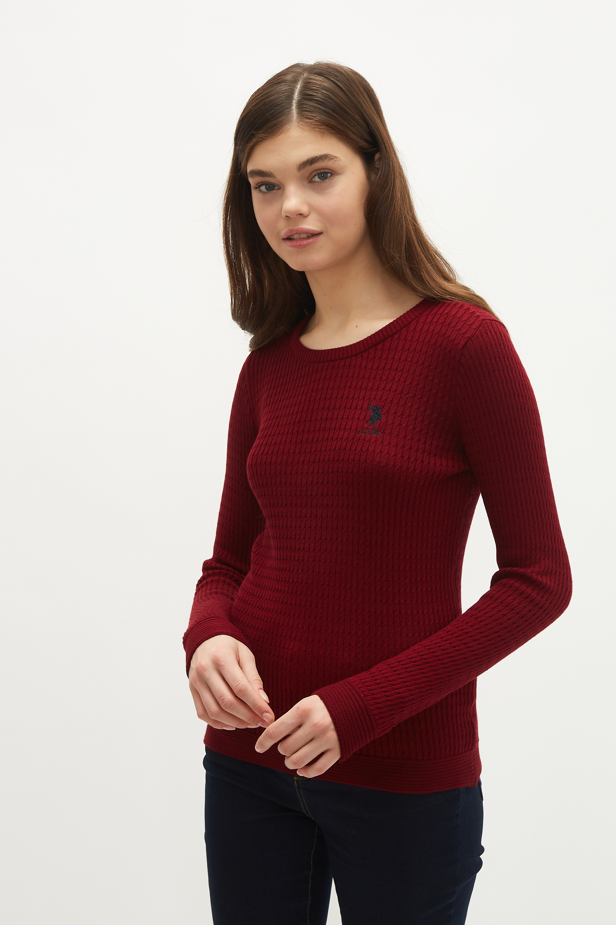 

Джемпер женский U.S. POLO Assn. бордовый, G082SZ0TK0KARLA-BSK21