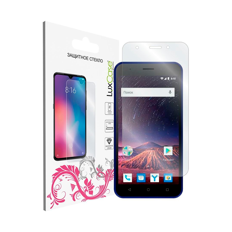 

Защитное стекло для экрана LuxCase для Vertex Impress Luck/Luck 4G прозрачный [82222], LuxCase