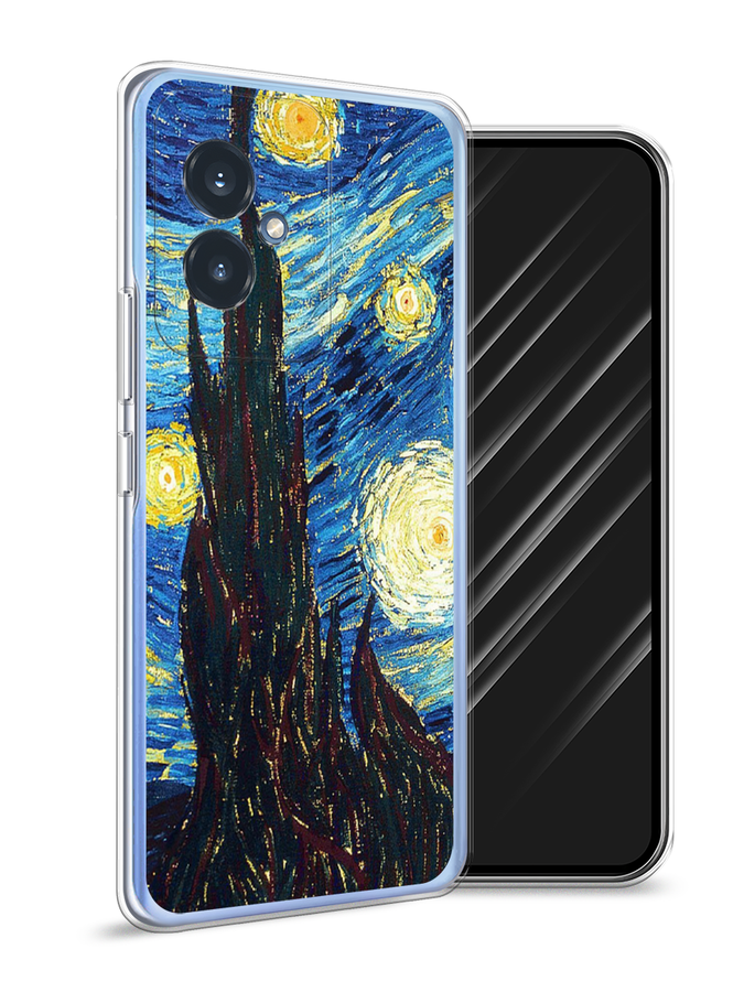 

Чехол Awog на Honor 100 "Ван Гог Звездная ночь", Желтый, 6122750-1