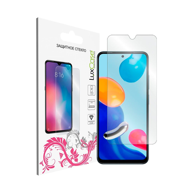 

Защитное стекло для экрана LuxCase для Xiaomi Redmi Note 11/11s прозрачный [83309], LuxCase