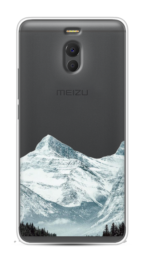 

Чехол на Meizu M6 Note "Горы арт 1", Белый;зеленый, 72150-2