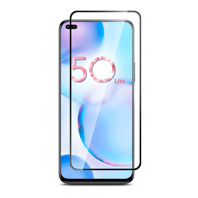 

Защитное стекло для экрана BORASCO 40934 для Honor 50 lite черный, 40934
