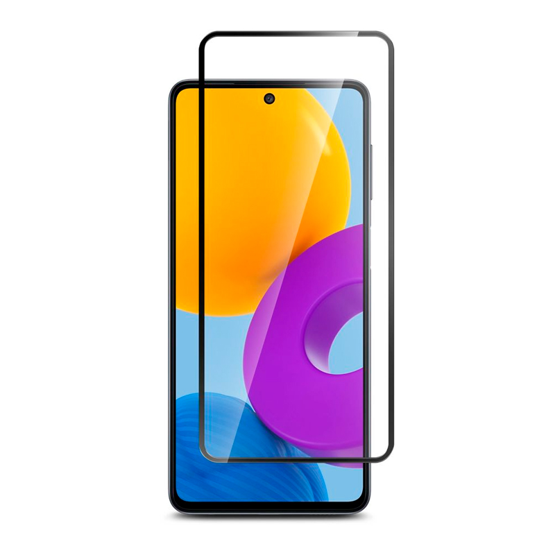 

Защитное стекло для экрана BORASCO Full Glue для Samsung Galaxy M52, черный [40829], Full Glue