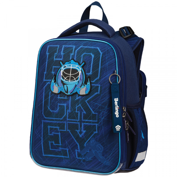 

Ранец Berlingo Expert Ice team 2 отделения, анатомическая спинка, 37*28*16см, RU07120, Синий, Ice team
